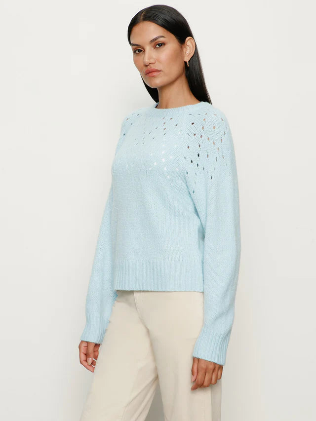 Femme Openwork Sweater by Sanctuary in Aquamarine