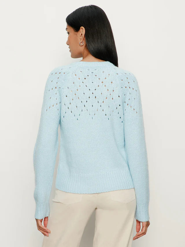 Femme Openwork Sweater by Sanctuary in Aquamarine