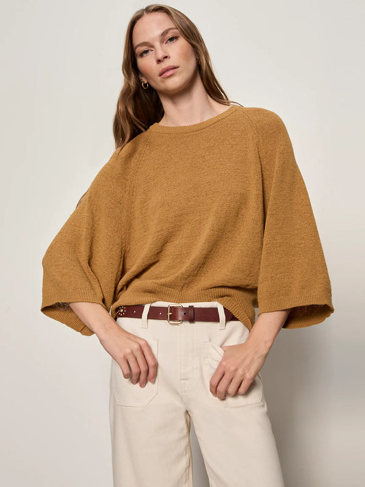 About Us Relaxed Pullover by Sanctuary in Cumin