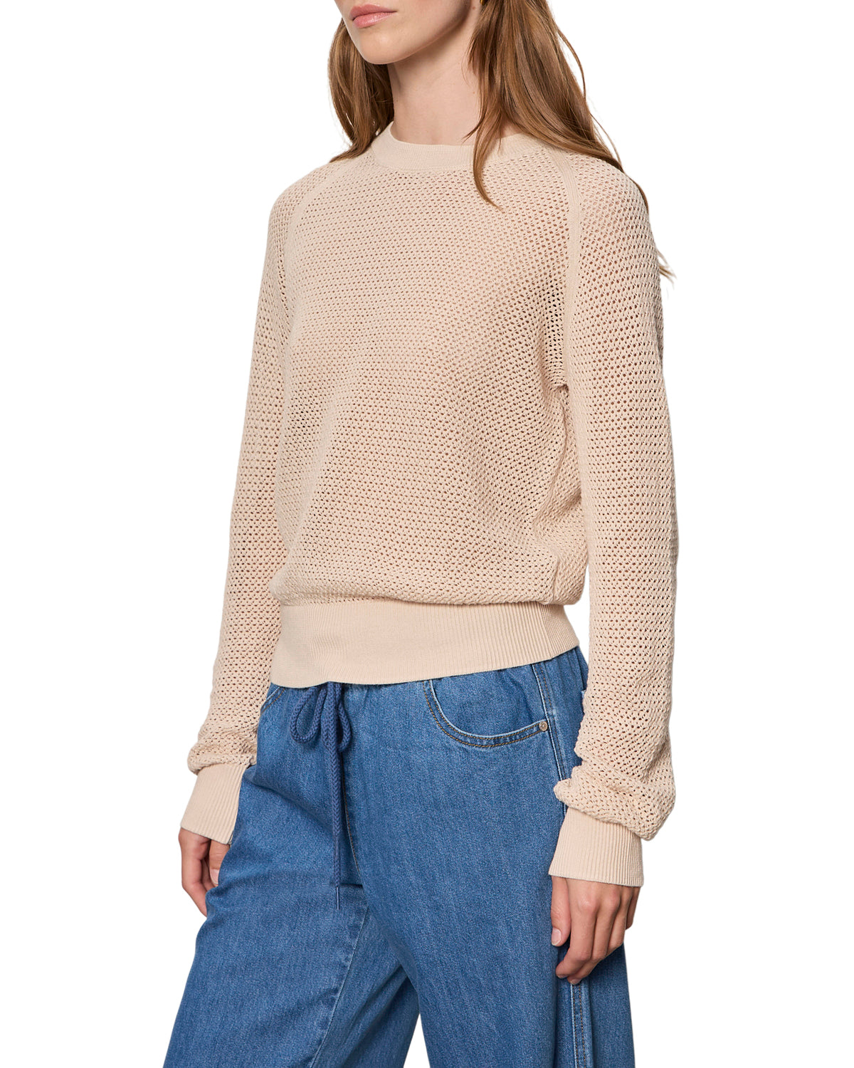 Soleil Open Stitch Sweater by Sanctuary in Dark Opal