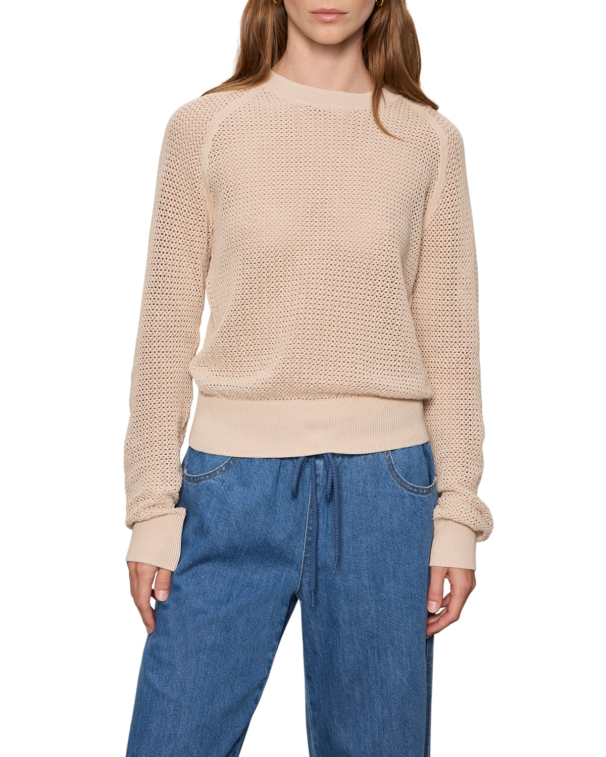 Soleil Open Stitch Sweater by Sanctuary in Dark Opal