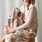 Hummingbird Palazzo Pants by One Hundred Stars in Nude