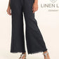Raw Edge Pant by Linen Luv in Notte
