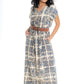 Lapis Sheath Dress by Cienna in Blue
