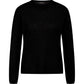 CashWool Round Neck Knit by Bruuns Bazaar in Black