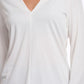 Cleo V-Neck Tee by Rino & Pelle in Snow White