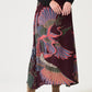 A-line Maxi Skirt by One Hundred Stars in Crane Plum