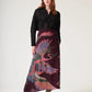 A-line Maxi Skirt by One Hundred Stars in Crane Plum