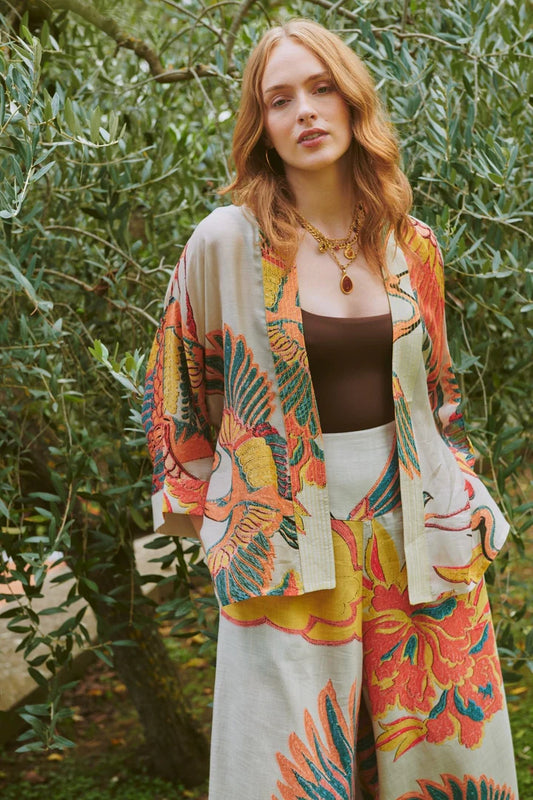 Crane Stone Kimono by One Hundred Stars