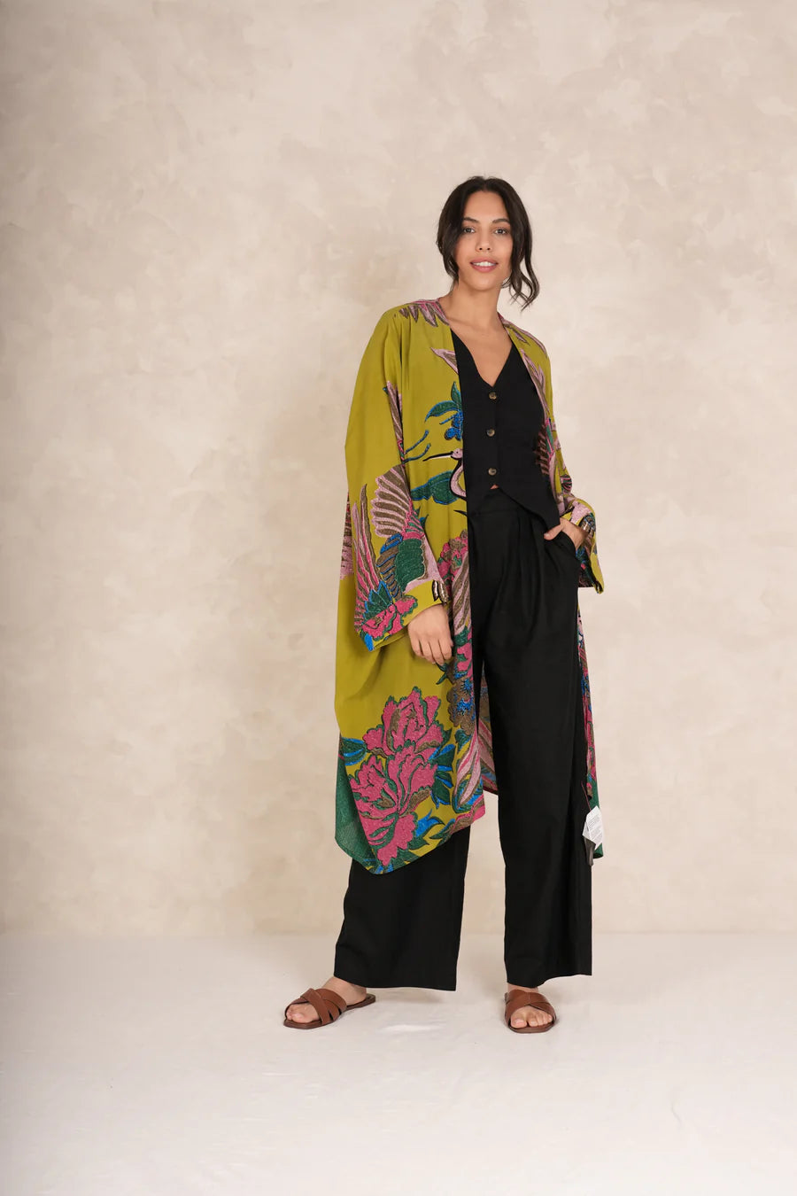 Crane Olive Artisan Coat by One Hundred Stars