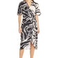 Crepe Dress by Donna Morgan in Black Cream