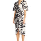 Crepe Dress by Donna Morgan in Black Cream