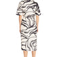 Crepe Dress by Donna Morgan in Black Cream