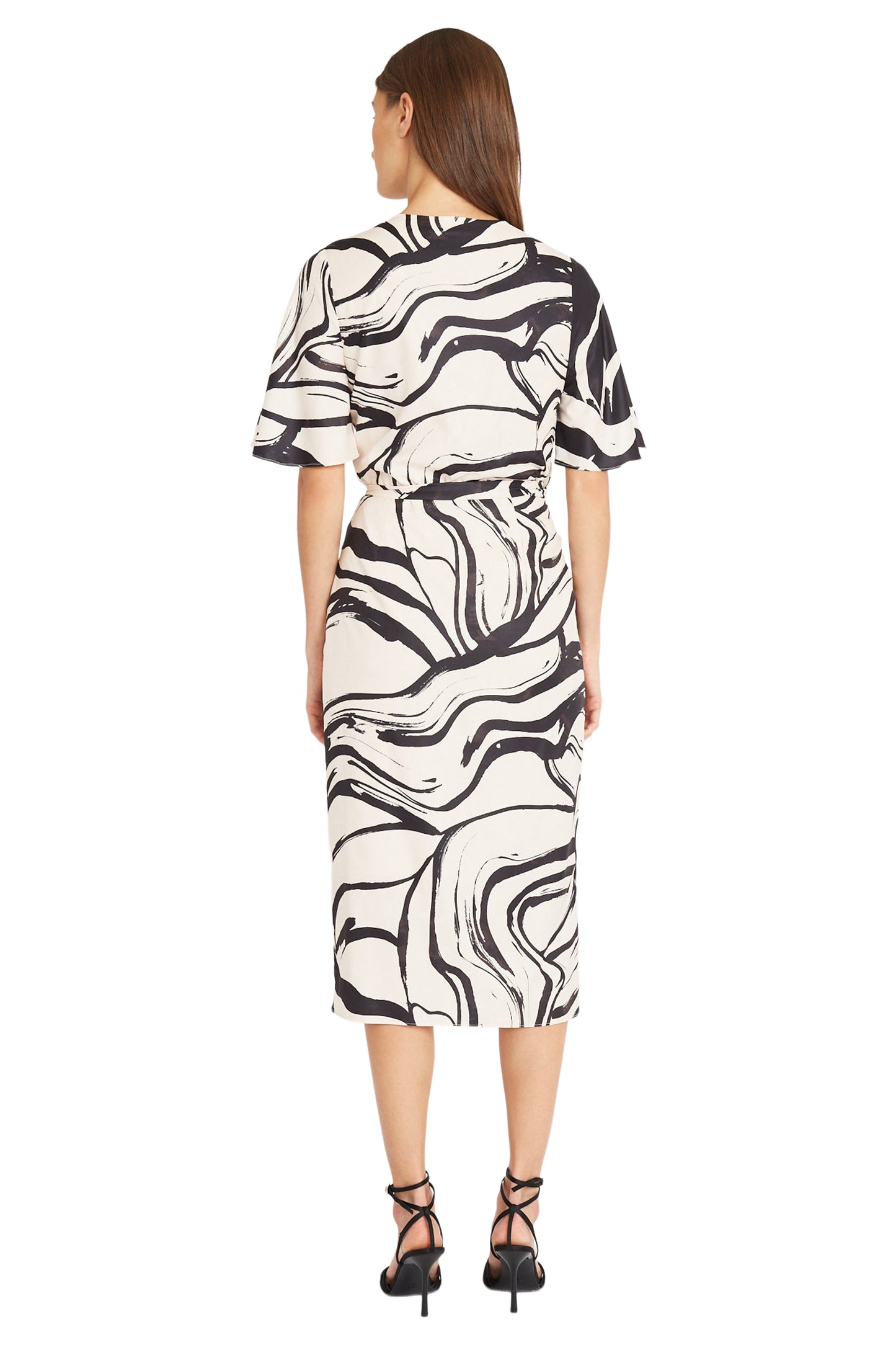 Crepe Dress by Donna Morgan in Black Cream