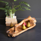 Large Oval Teak Bowl with Handle by Kalalou