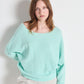 Damsville Sweater by American Vintage in Lagon Chine
