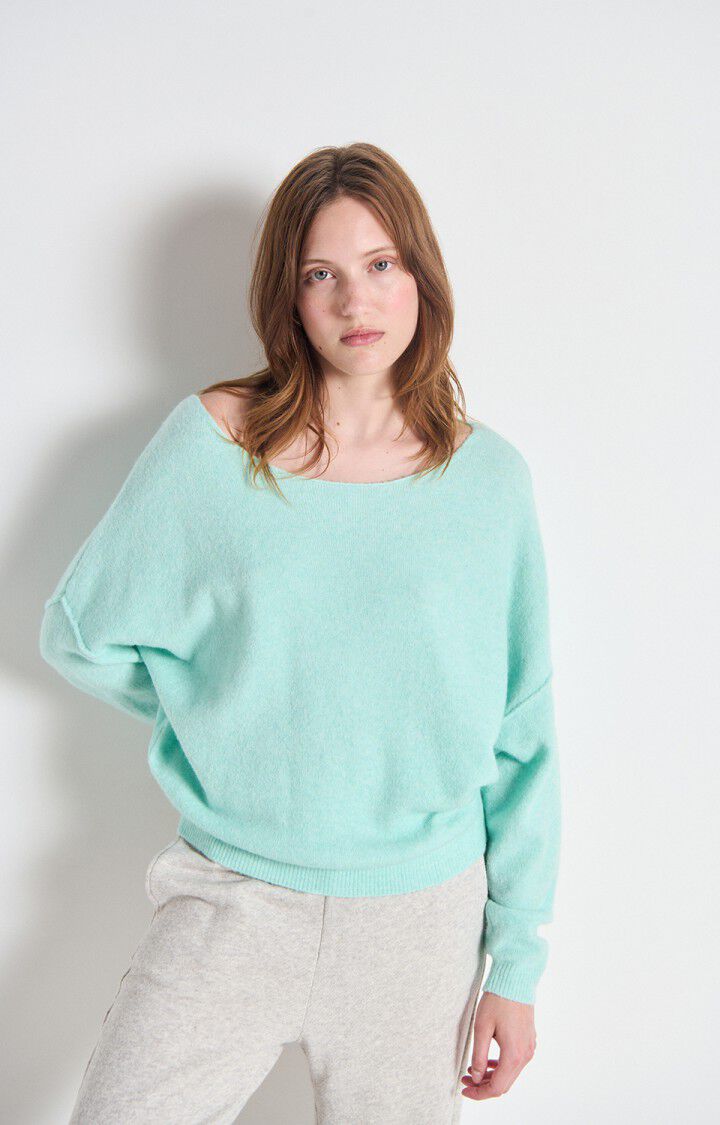 Damsville Sweater by American Vintage in Lagon Chine