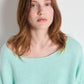 Damsville Sweater by American Vintage in Lagon Chine
