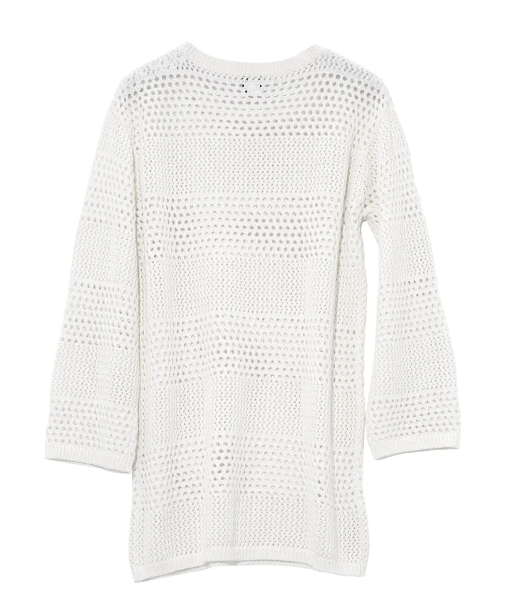 Margaux Crochet Cover Up by Echo in White