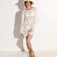 Margaux Crochet Cover Up by Echo in White