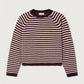 Ekewood Striped Sweater by American Vintage in Aubergine and Rose