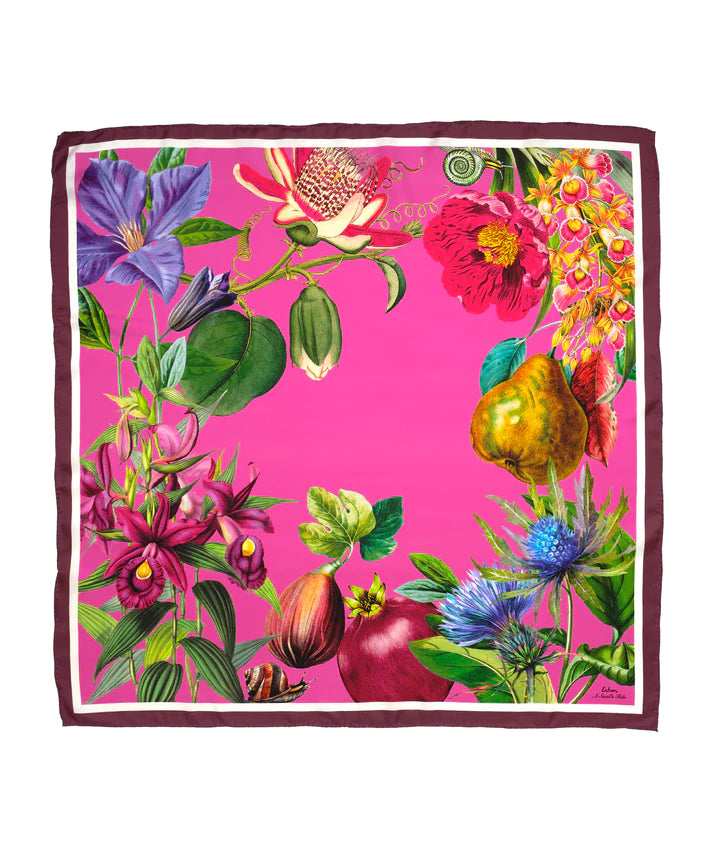 A Snail's Tale 35" Silk Square by Echo New York