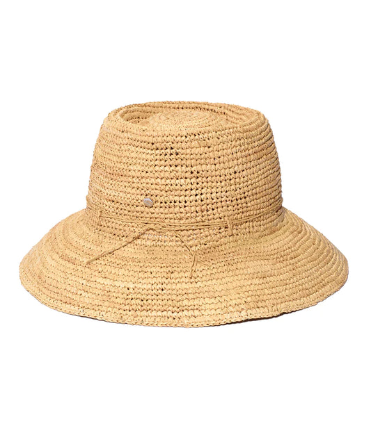 Raffia Packable Bucket Hat by Echo in Natural