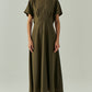 Elodie Dress by Exquise in Khaki