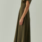 Elodie Dress by Exquise in Khaki