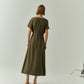 Elodie Dress by Exquise in Khaki