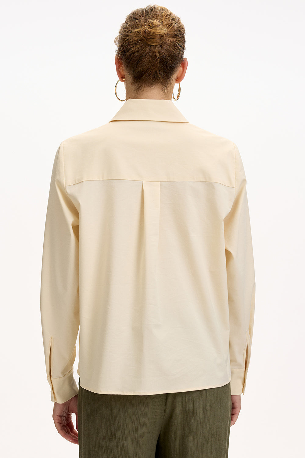 Kierra Shirt by Exquise in Cream