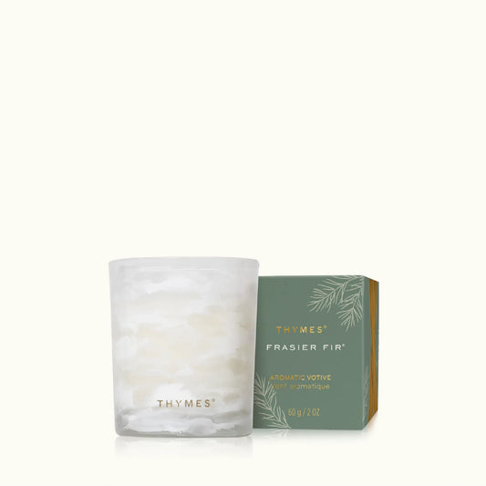Frasier Fir Tidings Boxed Votive Candle by Thymes