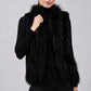 Rex & Raccoon Vest by Linda Richards in Black