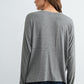 Soft Knit Long Sleeve Top by Fun2Fun in Grey