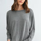 Soft Knit Long Sleeve Top by Fun2Fun in Grey