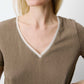 Aurelien T-Shirt by Grace & Mila in Khaki