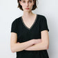 Aurelien T-Shirt by Grace & Mila in Noir