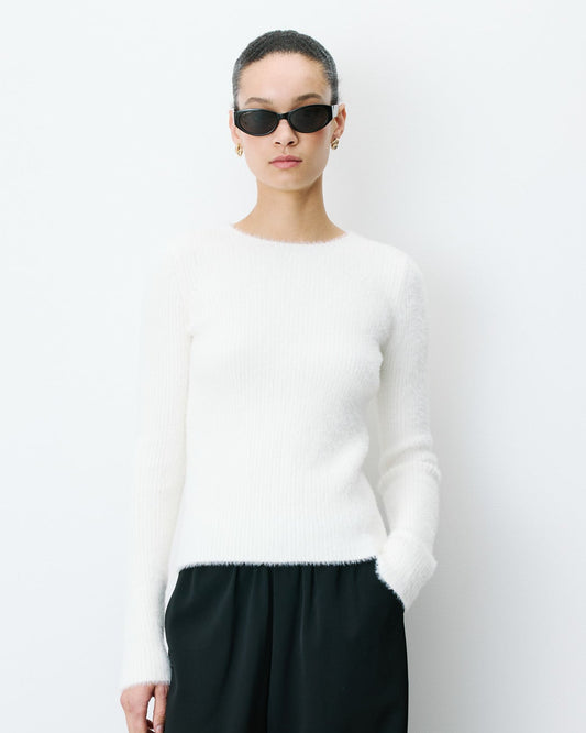 Auryn Sweater by Grace & Mila in Ecru