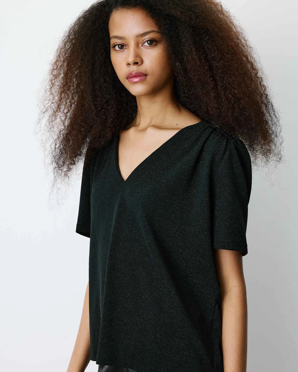 Basilic Top by Grace & Mila in Noir