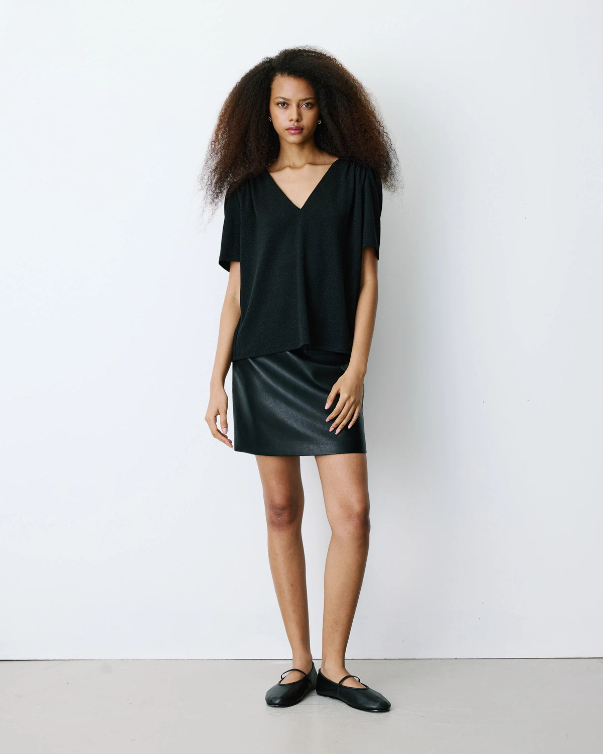 Basilic Top by Grace & Mila in Noir