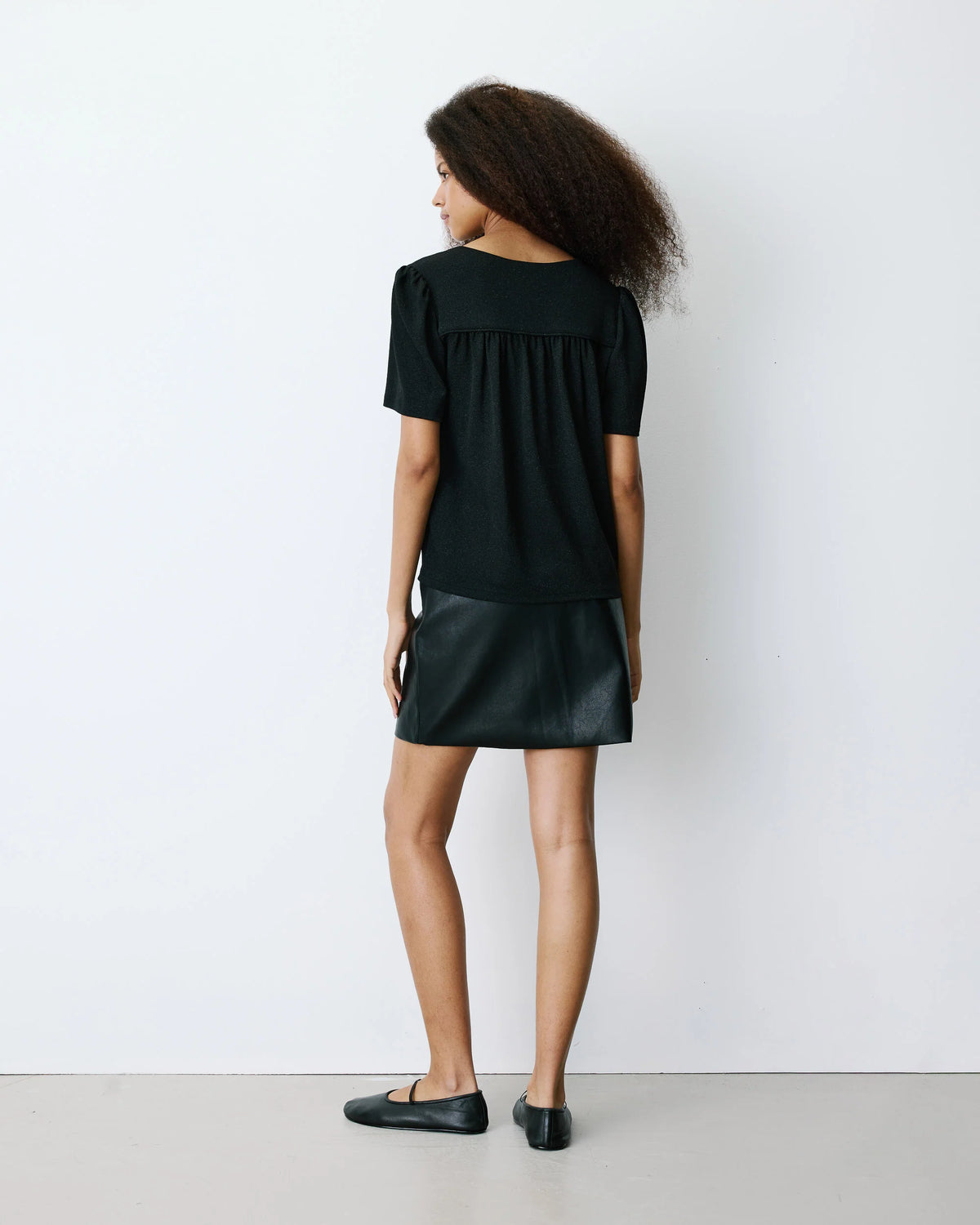 Basilic Top by Grace & Mila in Noir