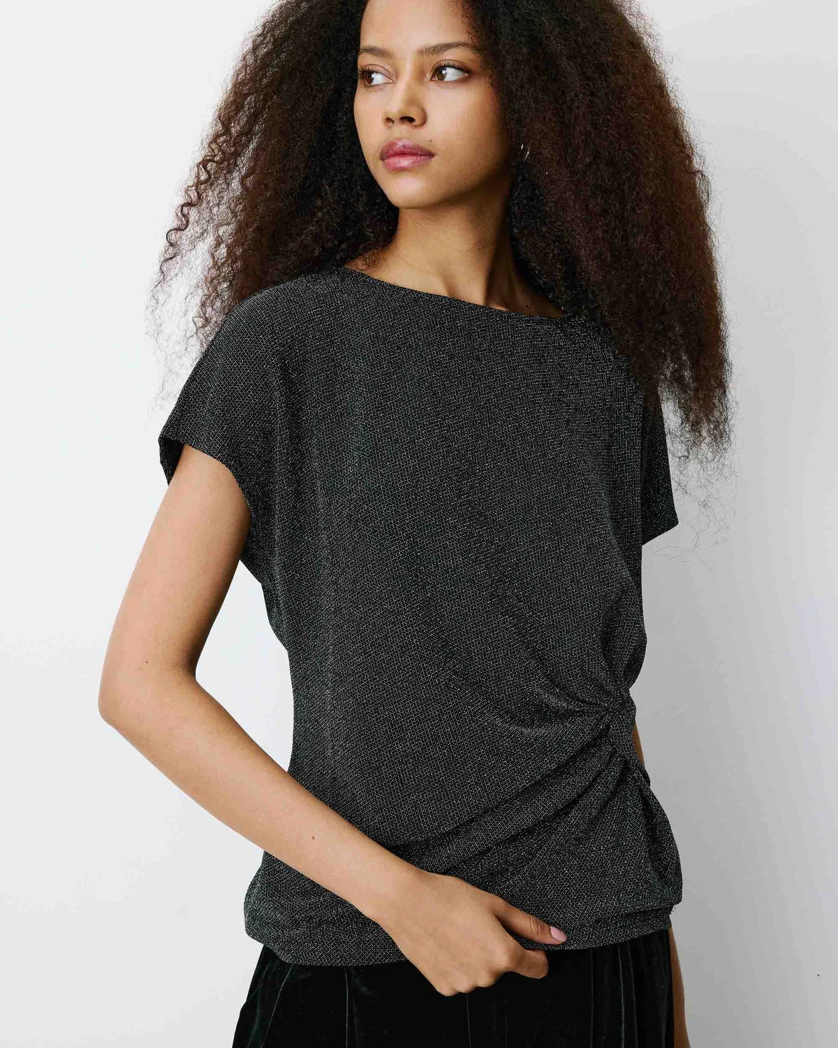 Baly T-Shirt by Grace & Mila in Silver