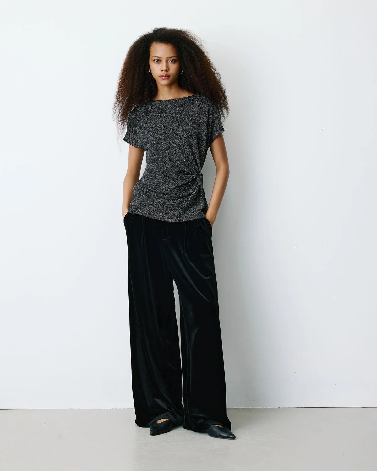 Baly T-Shirt by Grace & Mila in Silver