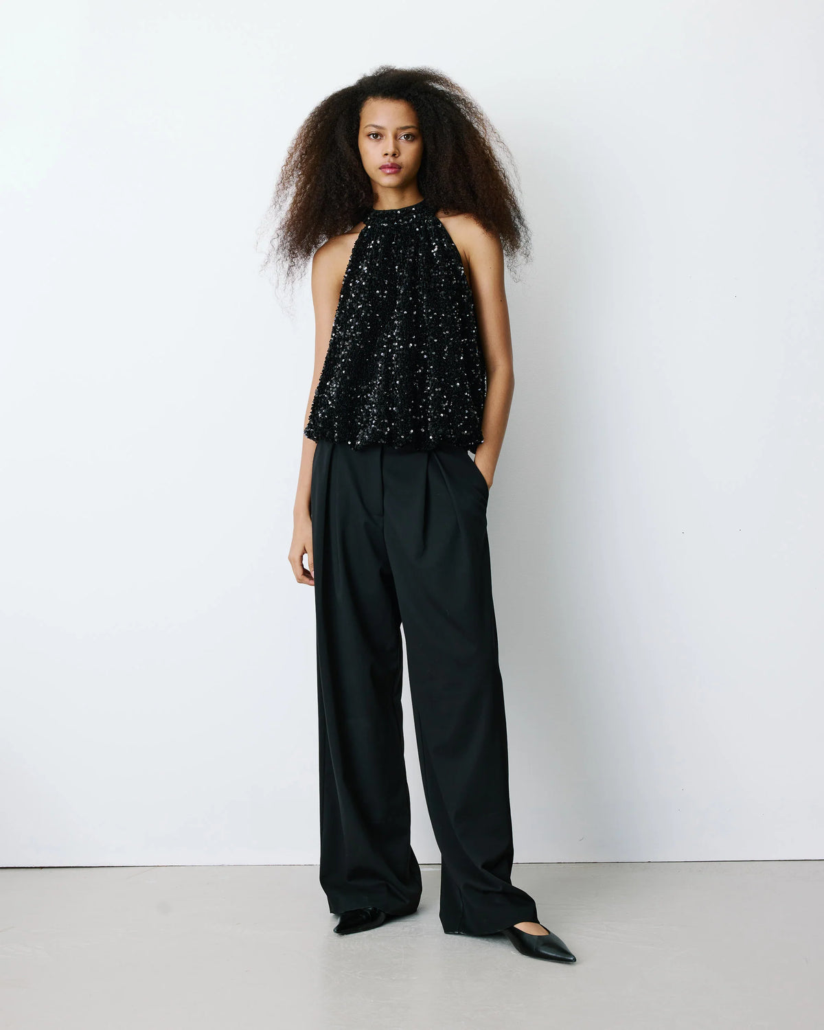 Becky Top by Grace & Mila in Noir