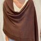 Cashmere Poncho by InCashmere in Chocolate Brown