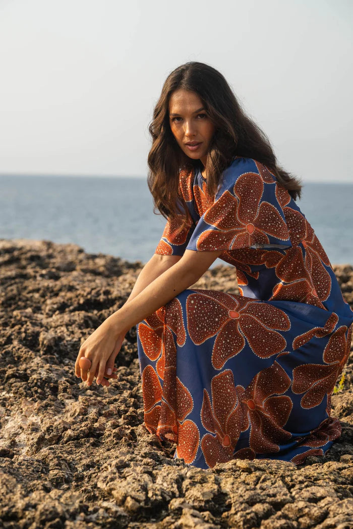 Rene Dress by Traffic People in Blue