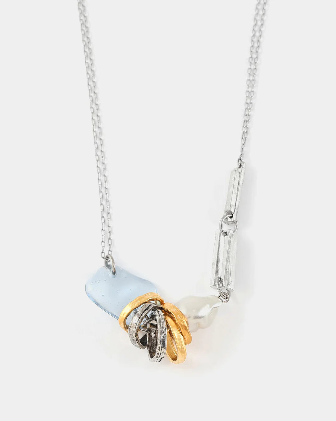 Rivulus Necklace by Anne-Marie Chagnon in Blue Aura