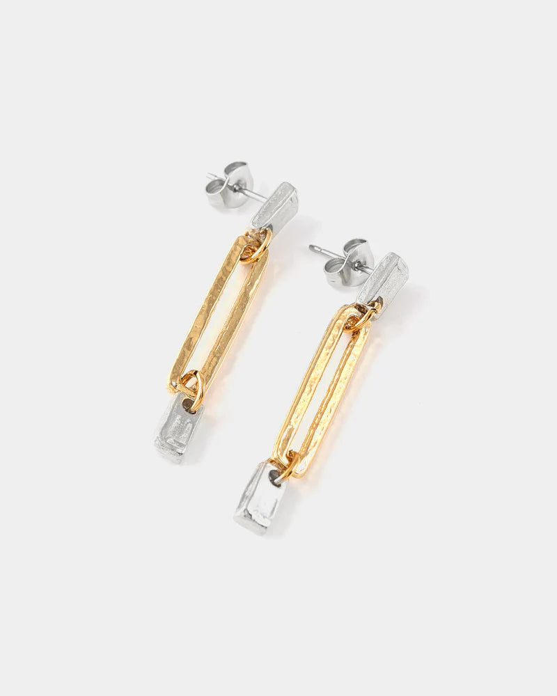 Ecloi Earring by Anne-Marie Chagnon in Two Tone