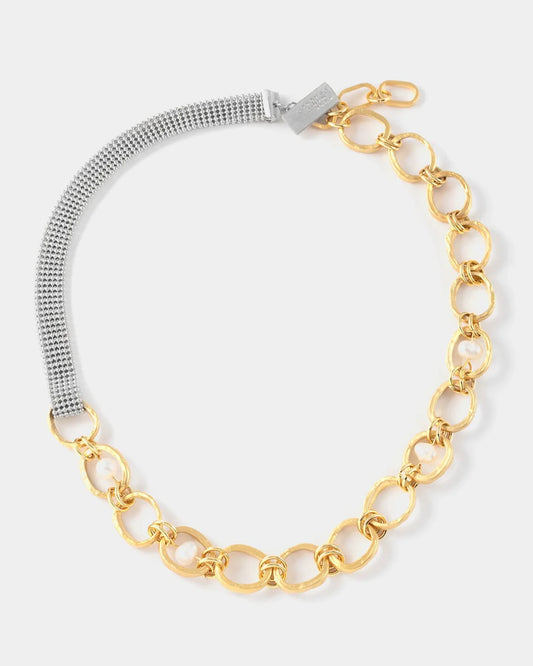 Sorbelle Necklace by Anne-Marie Chagnon in Foam & Gold