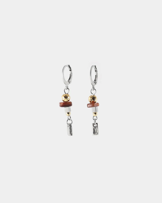 Elodea Earring by Anne-Marie Chagnon in Cocoa